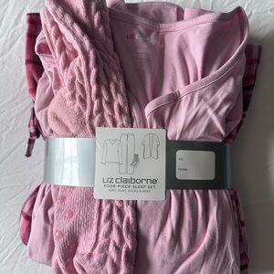 Liz Claiborne Pink Plaid Pajama Set
